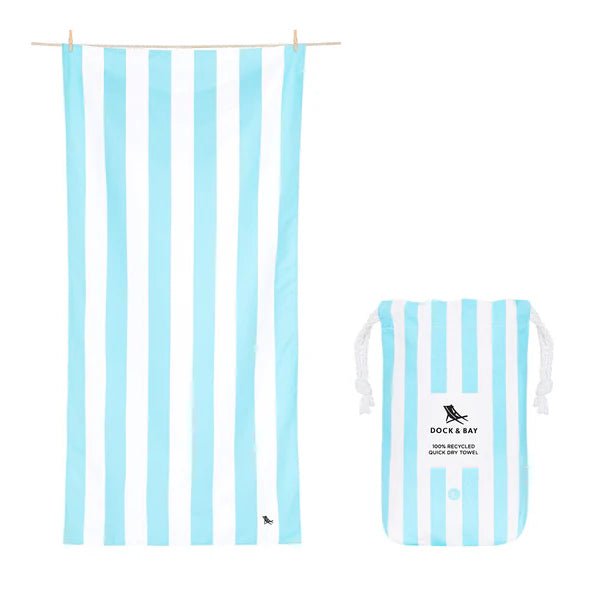 Beach Towel Cabana Large Tulum Blue - Fleur - De - Lis Boutique