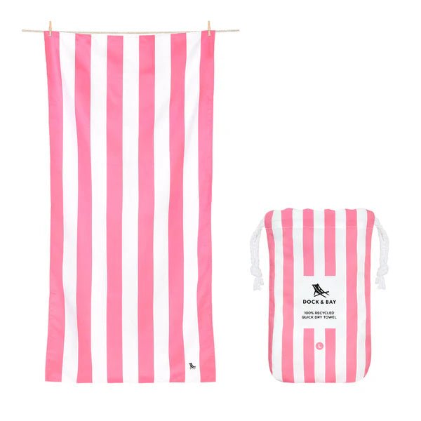 Beach Towel Cabana Large Phi Phi Pink - Fleur - De - Lis Boutique
