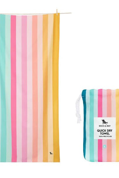 Beach Towel Cabana Large Coastal Candy - Fleur - De - Lis Boutique