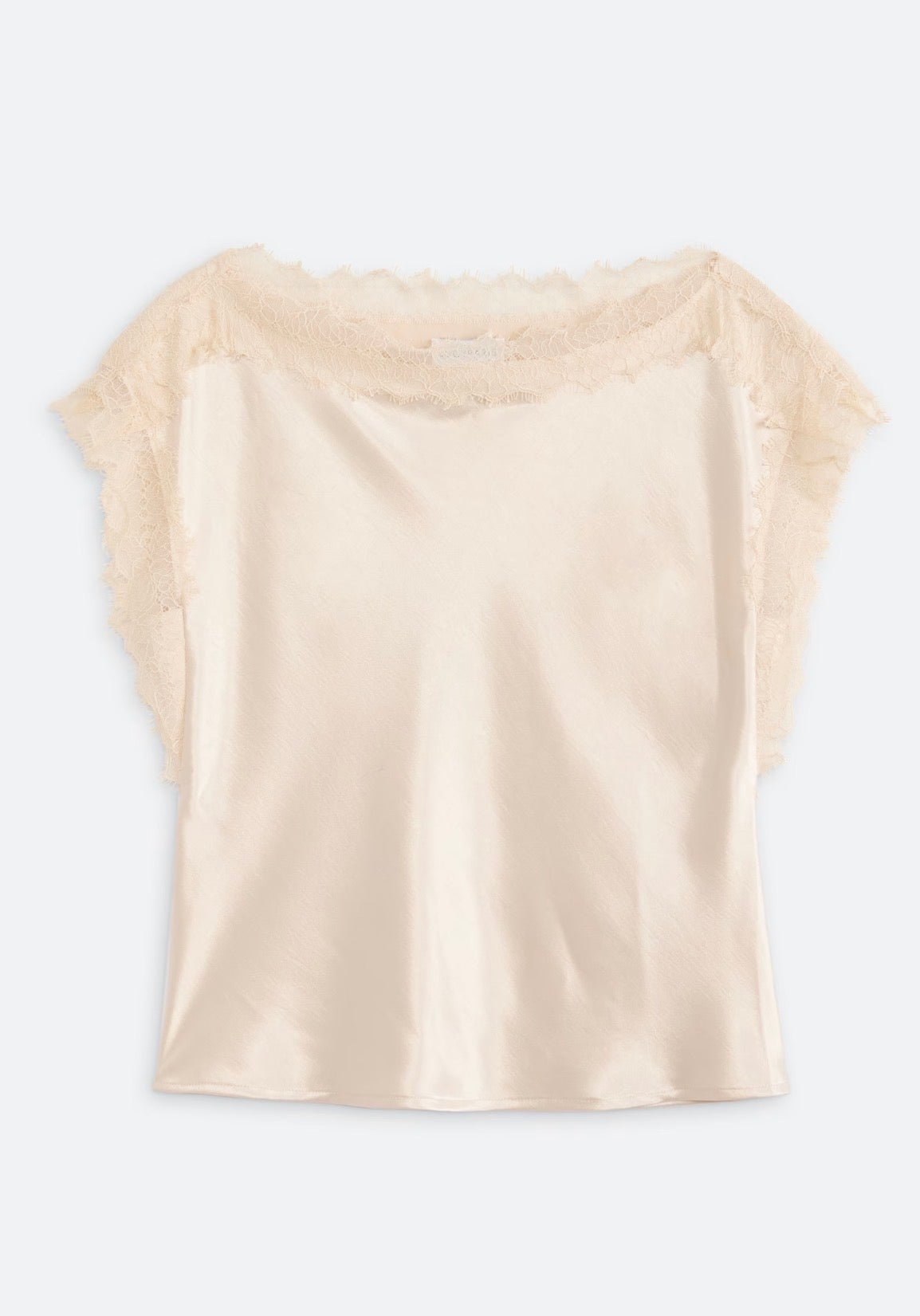 Lucy Paris Chris Lace Trim Top Ivory - Fleur-De-Lis Boutique