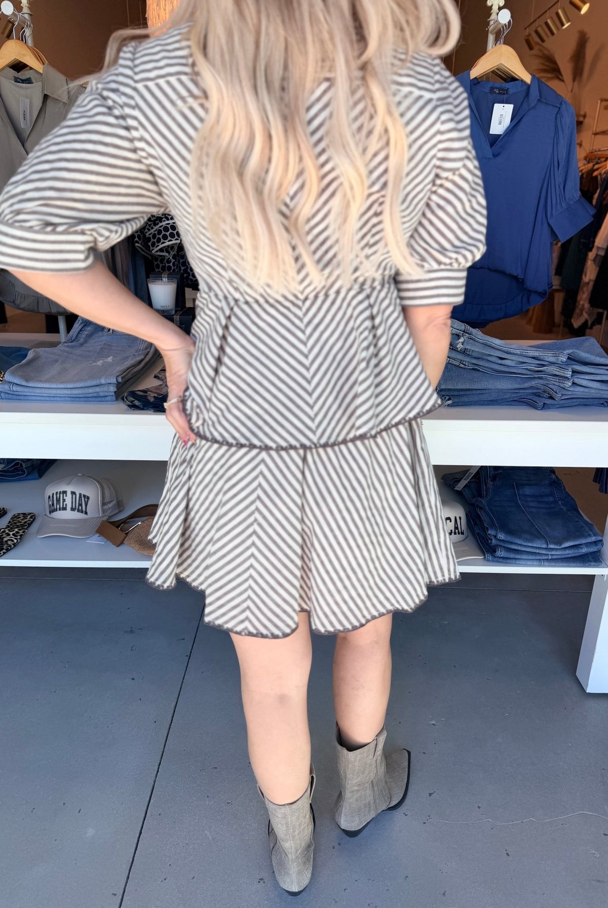 Aylaya Jackie Striped Shirt - Fleur-De-Lis Boutique