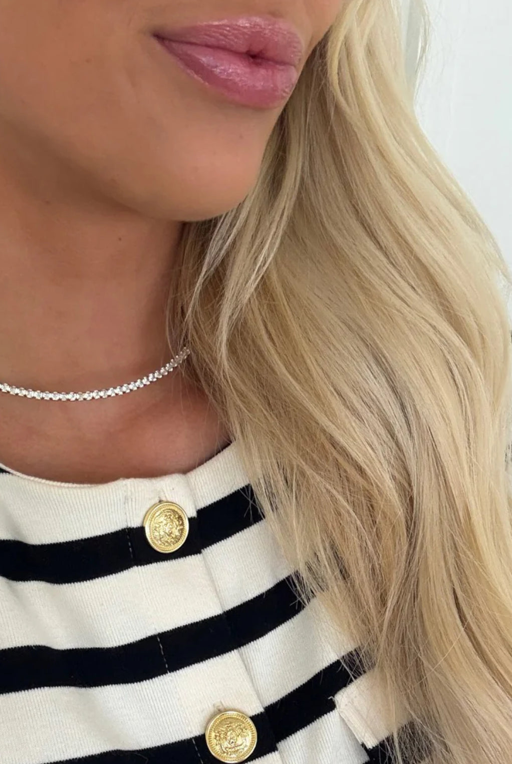 Chansutt Pearls Luxe Tennis Necklace - Fleur - De - Lis Boutique