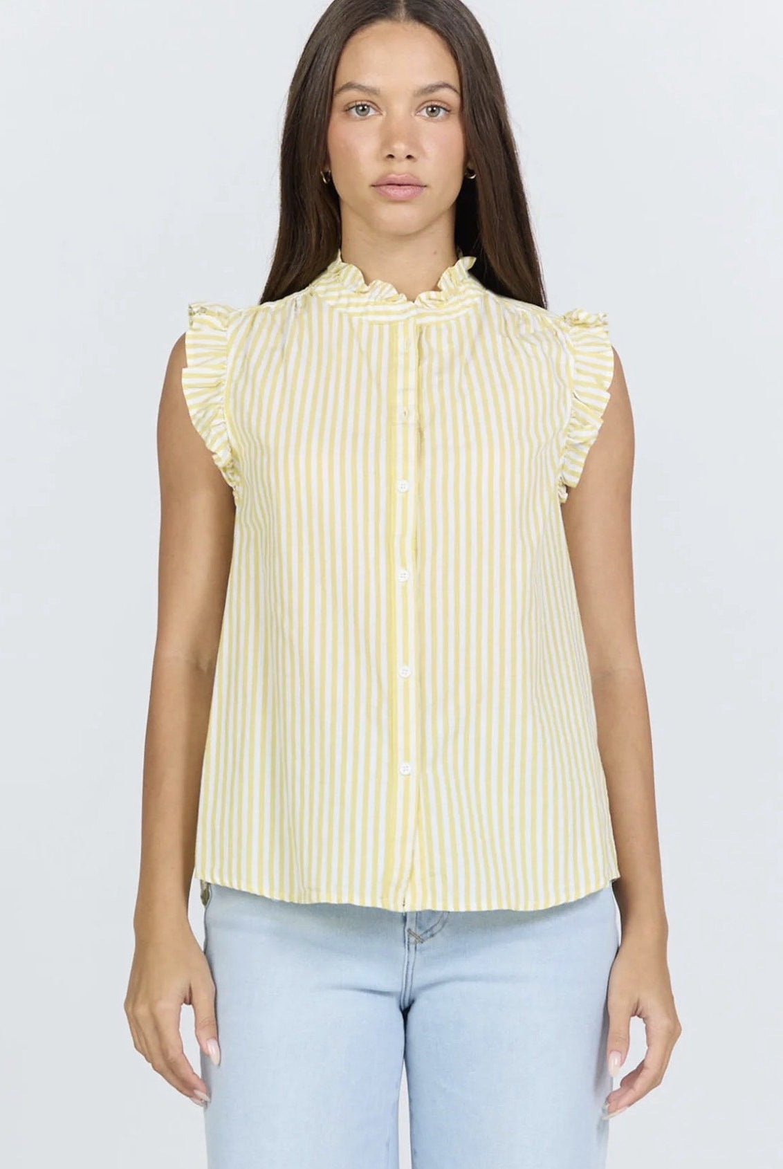 Dear John Lucia Top Lemon Stripe - Fleur - De - Lis Boutique