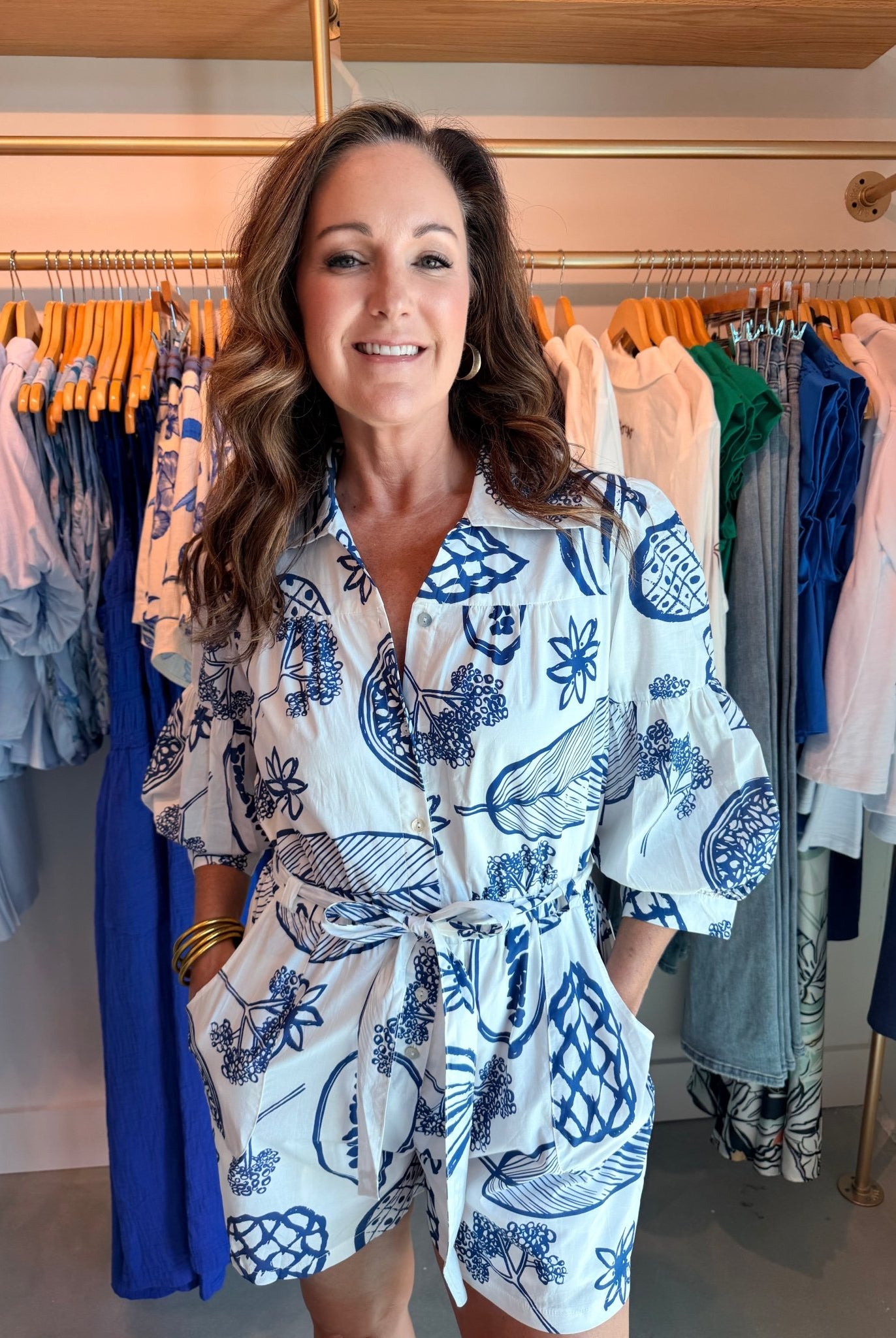 Meet Me In Santorini Tropical Delight Romper - Fleur - De - Lis Boutique