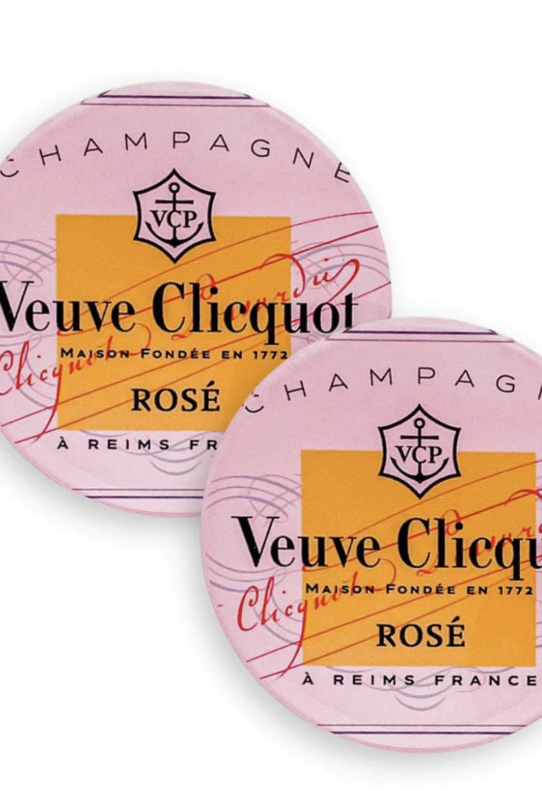 Veuve Clicquot Coasters - Set of 2 - Fleur - De - Lis Boutique
