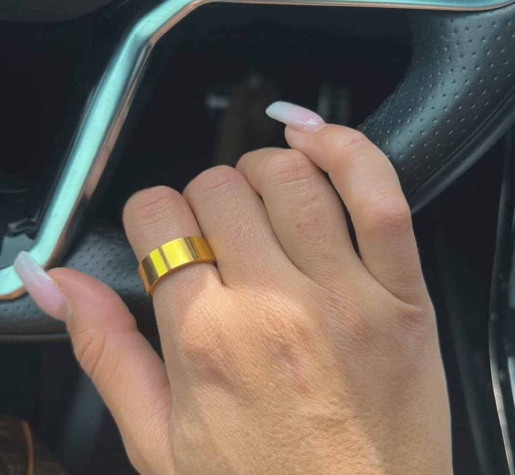 Gold Smooth Ring - Fleur - De - Lis Boutique