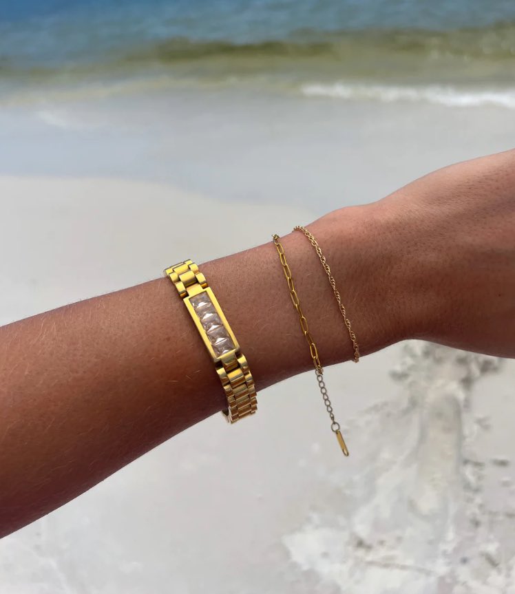 Bling Watch Band Bracelet - Fleur - De - Lis Boutique