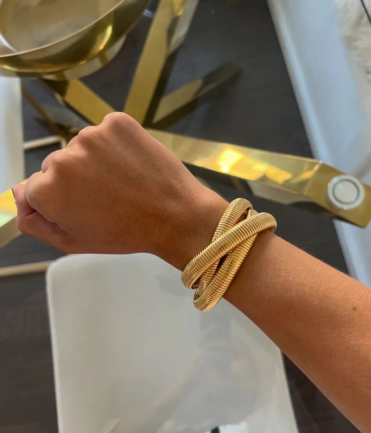 Chansutt Pearls Triple Gold Emma Bracelet - Fleur - De - Lis Boutique