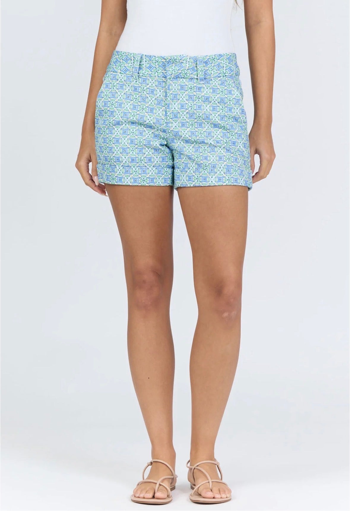 Dear John North Hampton Capri Tile Shorts - Fleur - De - Lis Boutique