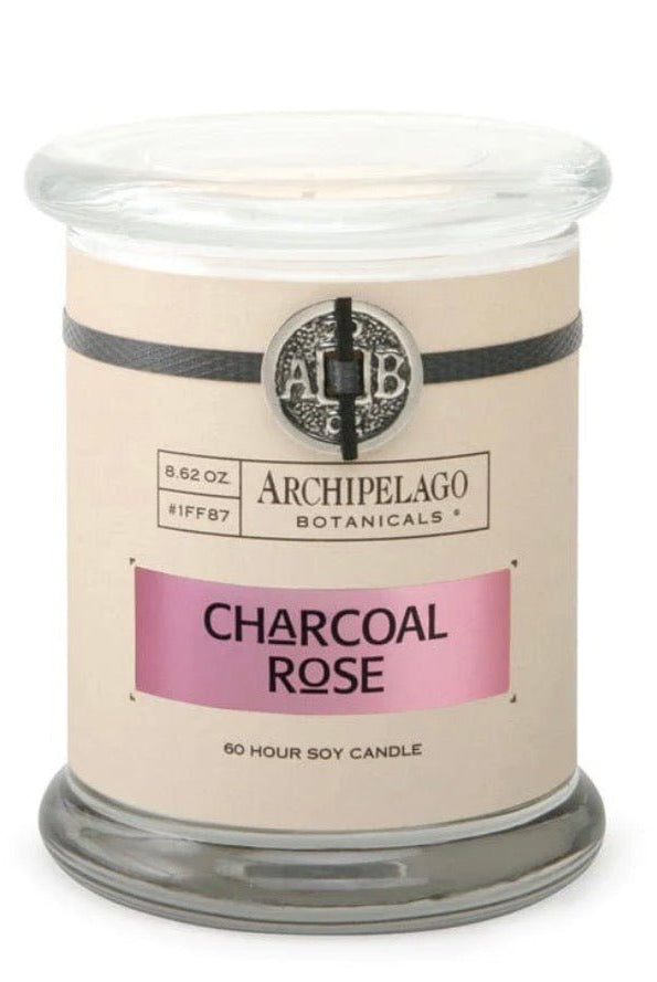 Archipelago Charcoal Rose Jar Candle - Fleur - De - Lis Boutique
