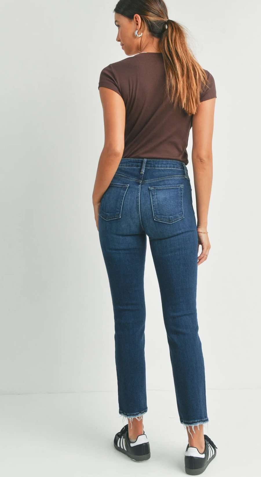 Just Black Denim The Clean Straight Jean - Fleur - De - Lis Boutique