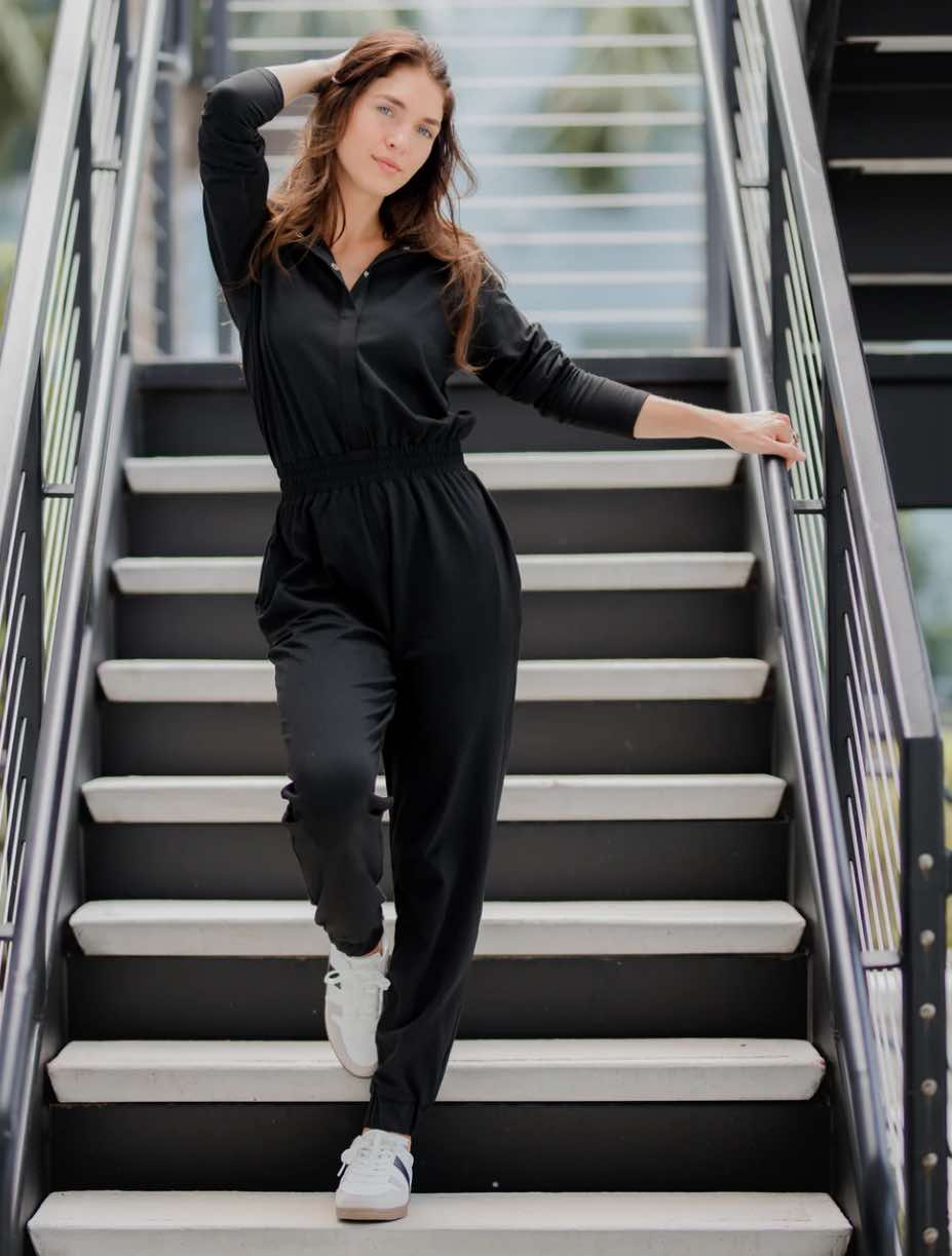 Vivi Jogger Jumpsuit - Fleur - De - Lis Boutique