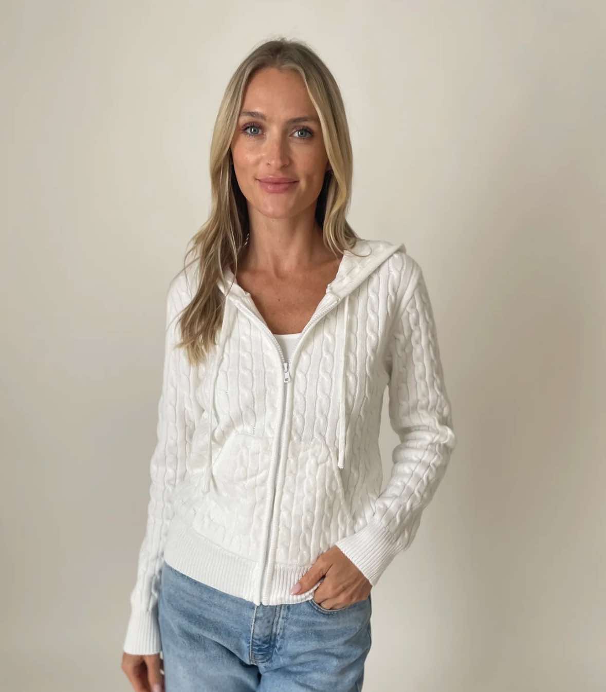 Francis Cable Hoodie - Fleur - De - Lis Boutique