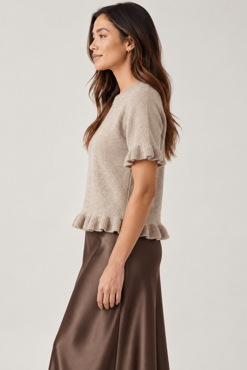 The Montclair Ruffle Sweater - Fleur-De-Lis Boutique
