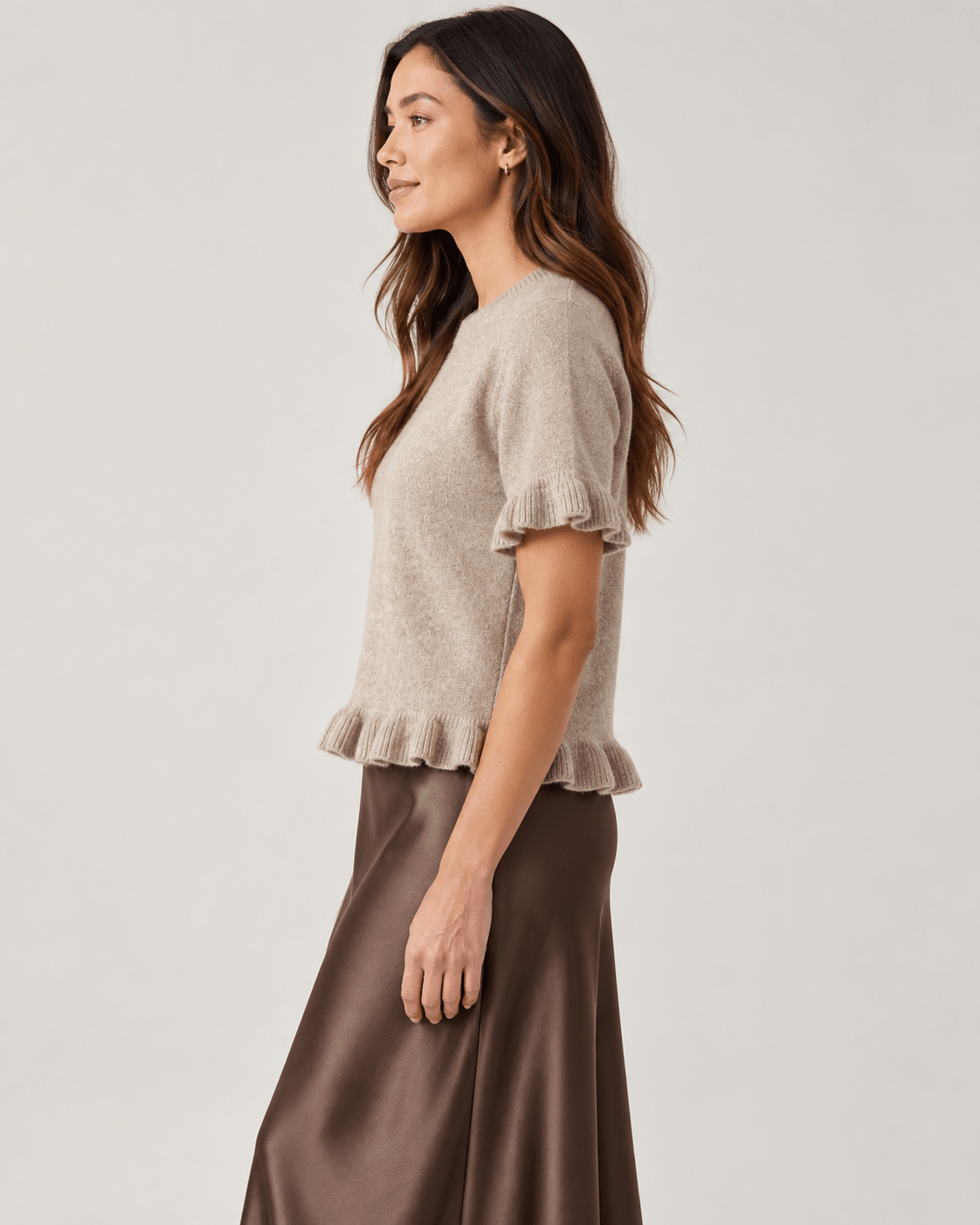The Montclair Ruffle Sweater - Fleur-De-Lis Boutique