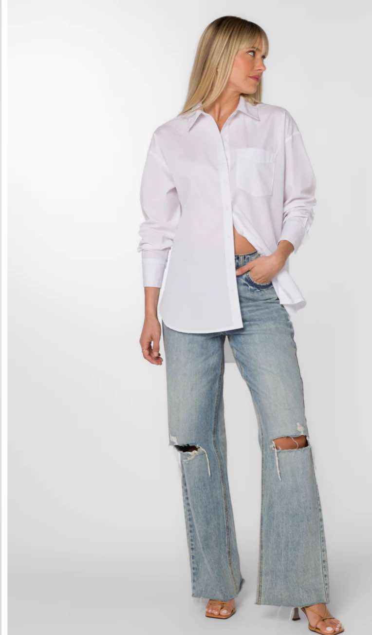 Weylon Optic White Shirt - Velvet Heart - Fleur - De - Lis Boutique