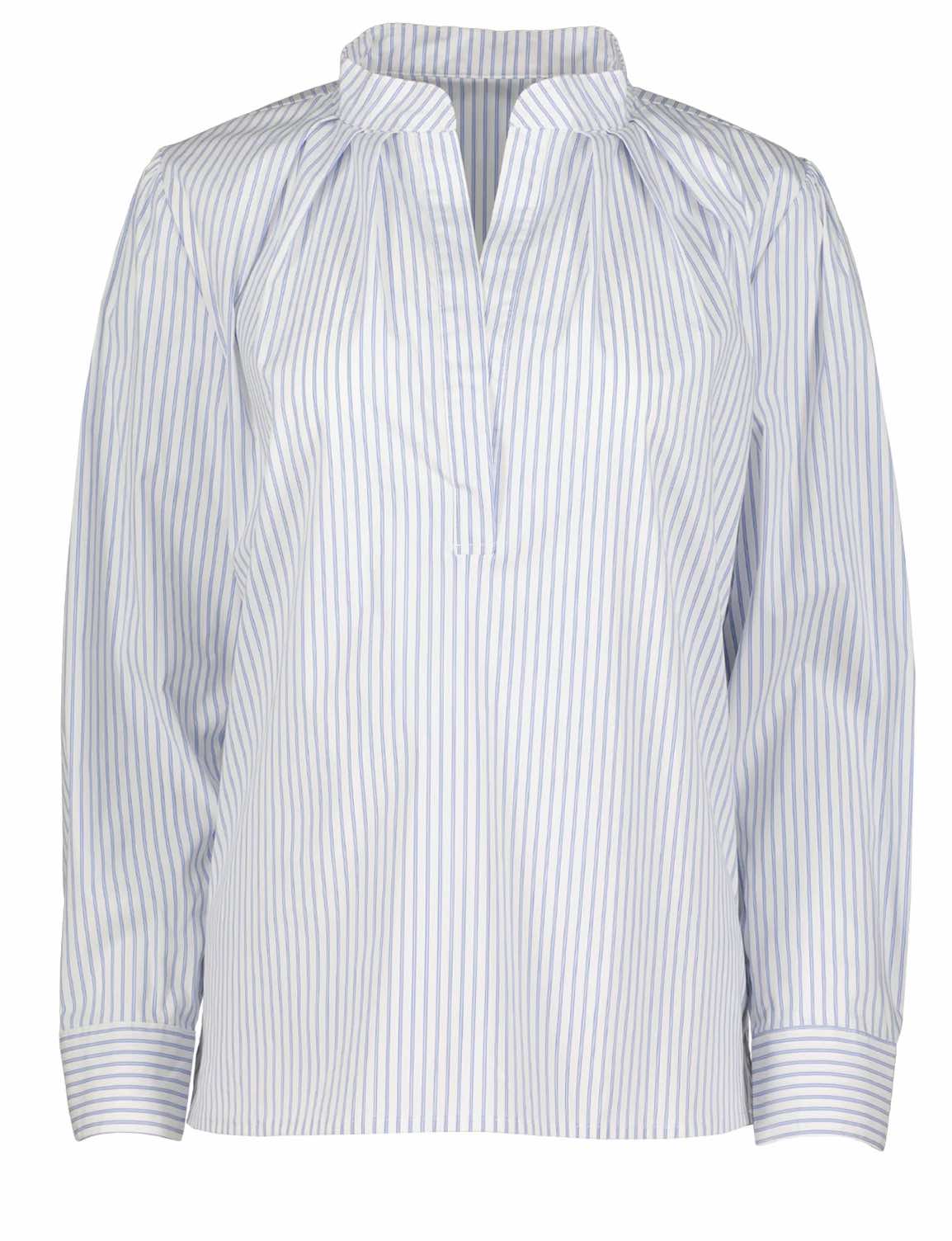 Robbie Poplin Placket Shirt - Fleur - De - Lis Boutique