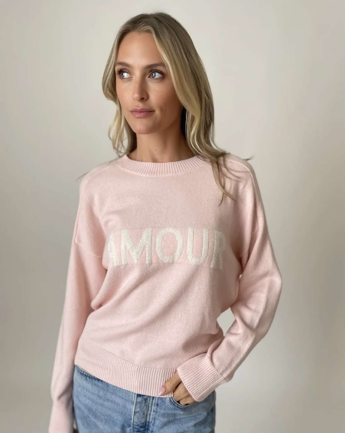 Amour Graphic Sweater - Six Fifty Clothing - Fleur - De - Lis Boutique