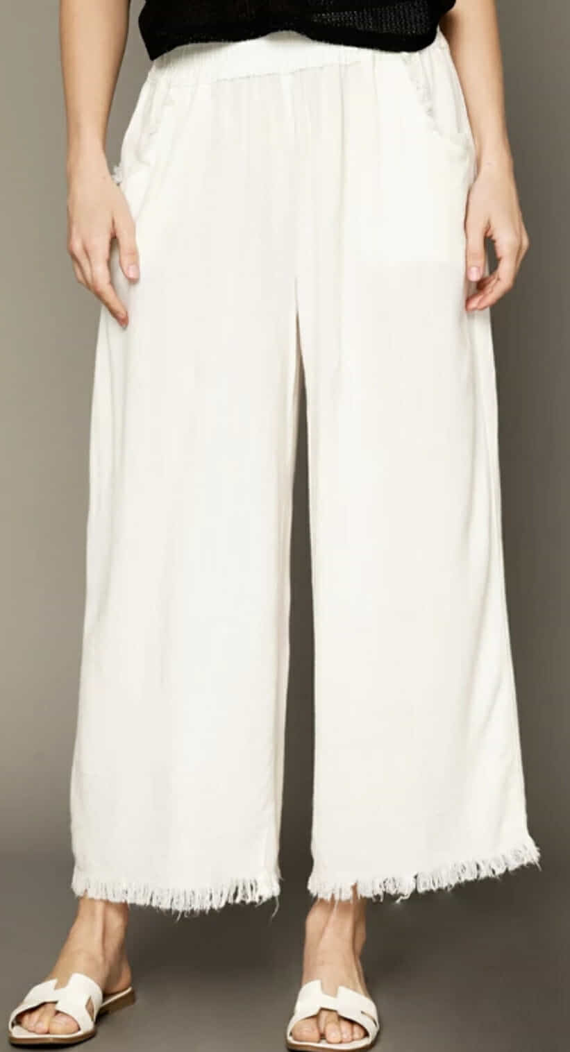 The Drift Pant - White - Fleur - De - Lis Boutique