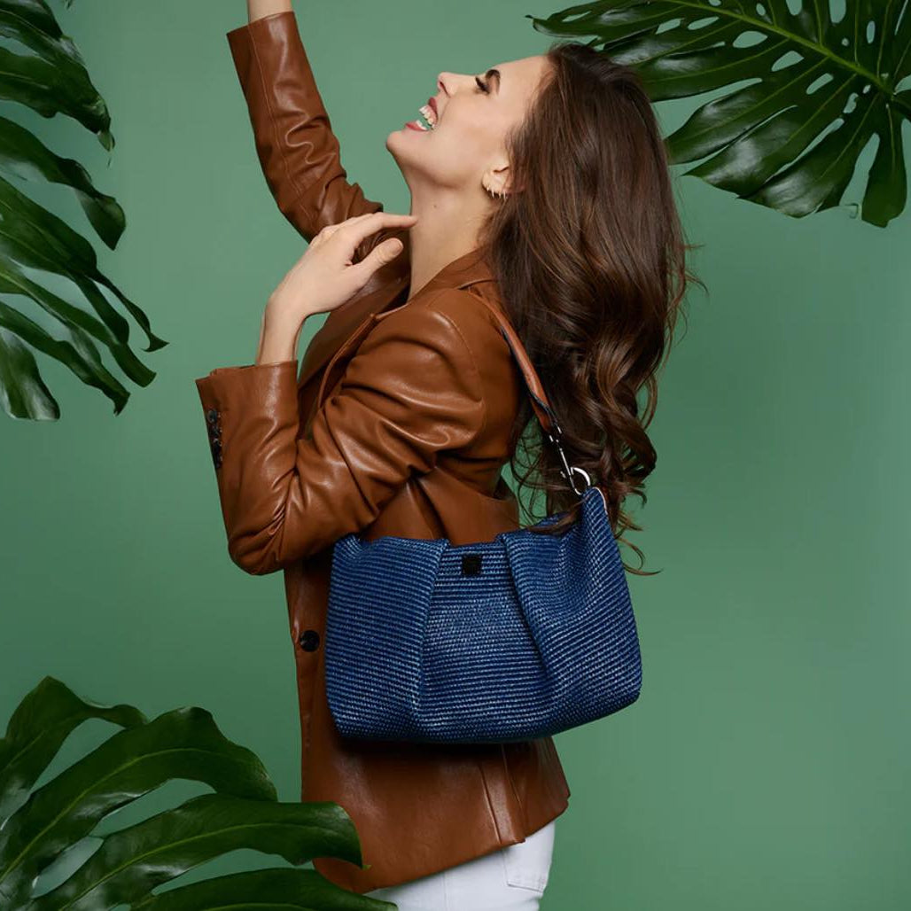 Think Rolyn Savannah Raffia Bag