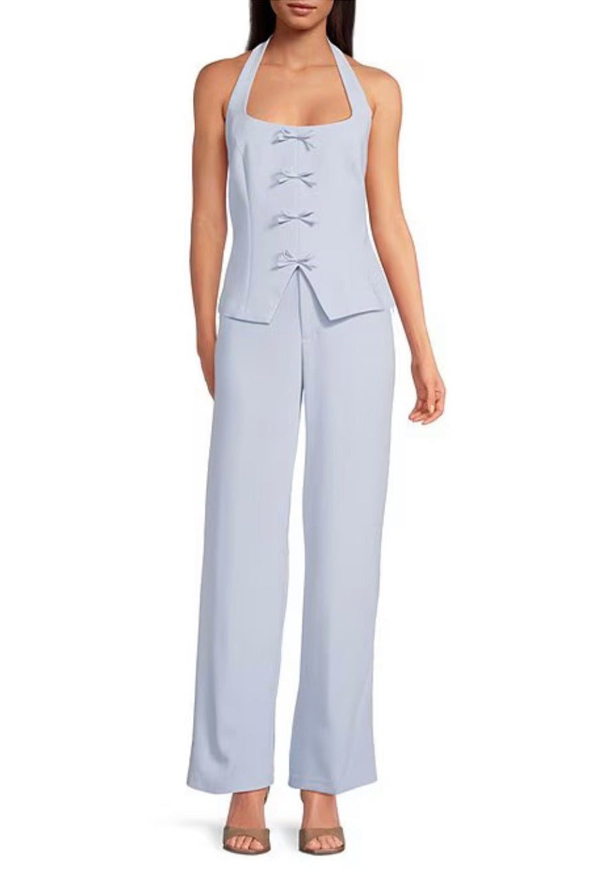 Lucy Paris Valli Trousers - Blue - Fleur - De - Lis Boutique