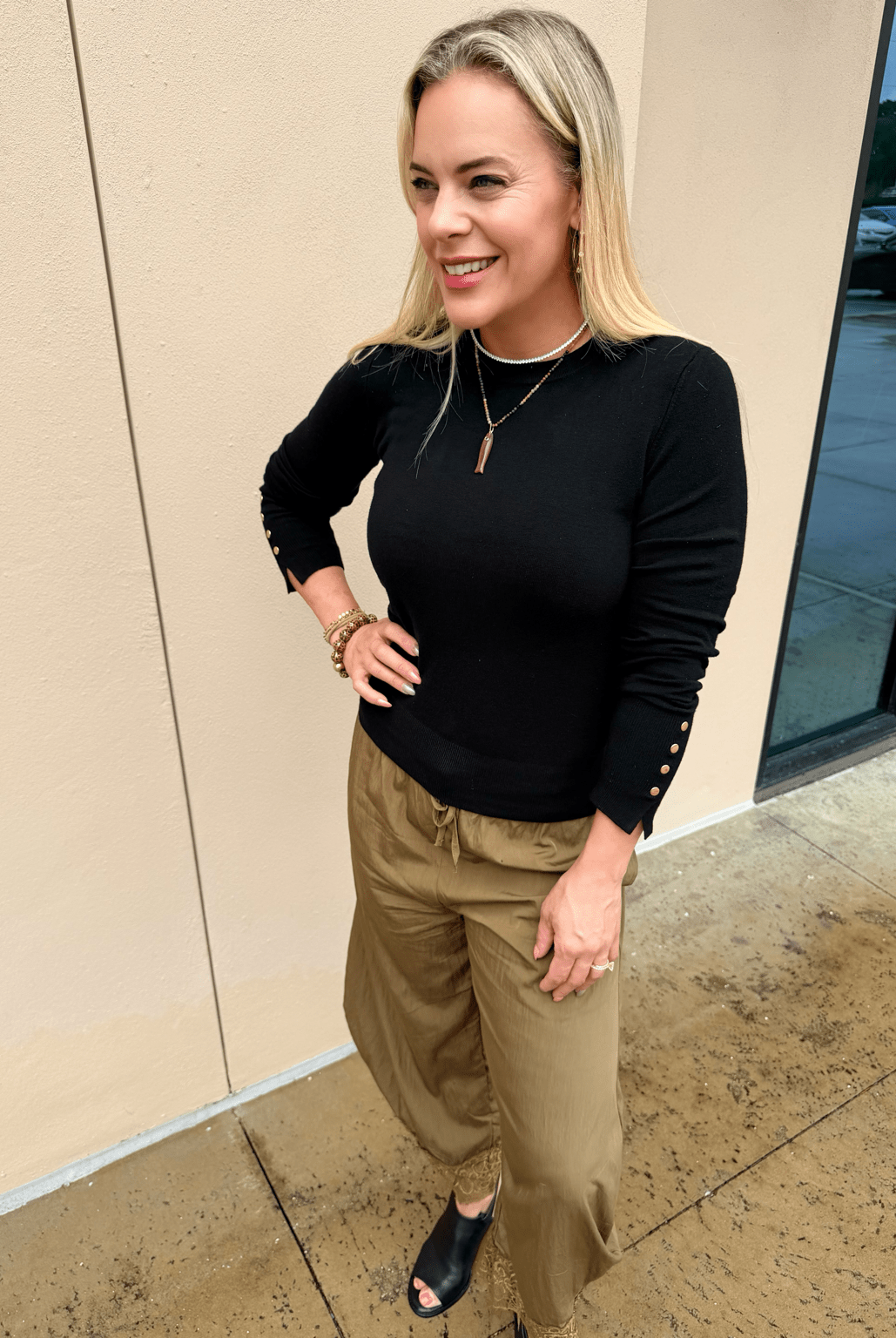 Sincerely Ours Sami Sweater Black - Fleur-De-Lis Boutique