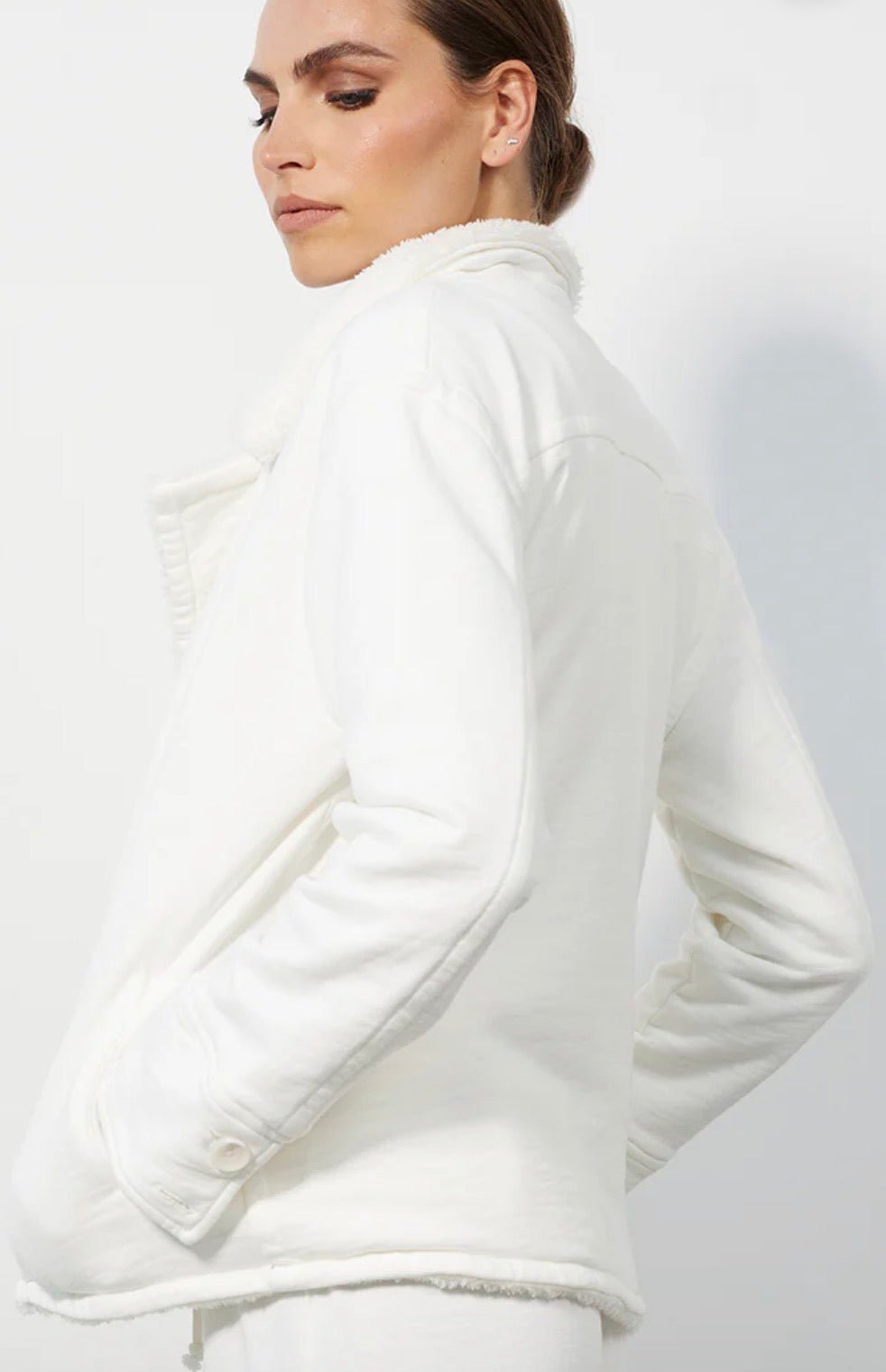 Bobi Los Angeles Sherpa - Lined Peacoat - Fleur - De - Lis Boutique