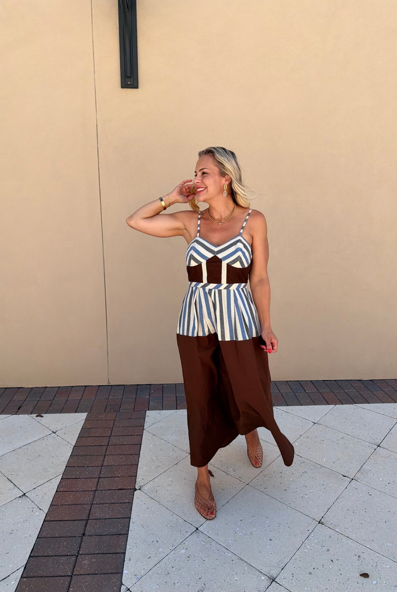 Azura Striped Bustier Maxi Dress - Fleur-De-Lis Boutique