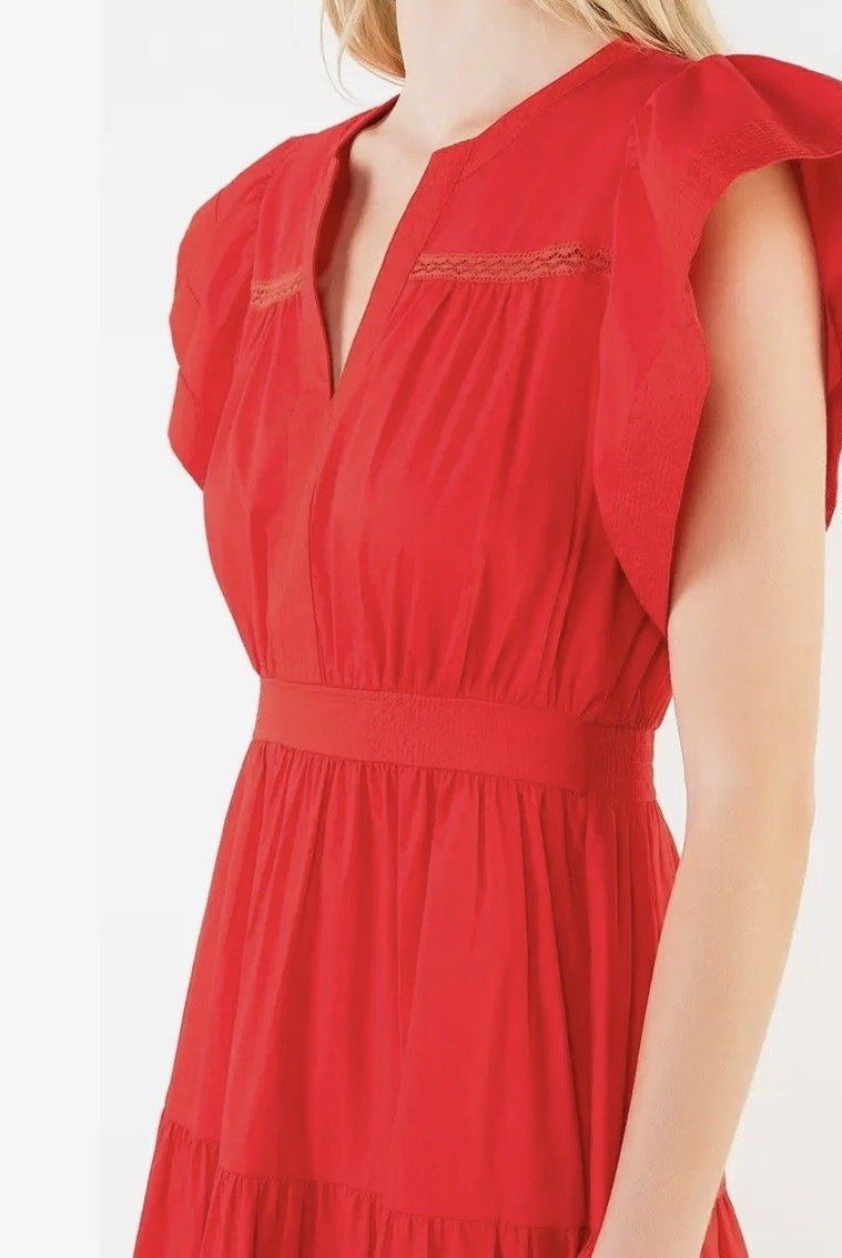 THML Midi Dress Diamond Cutout Bottom - Fleur - De - Lis Boutique