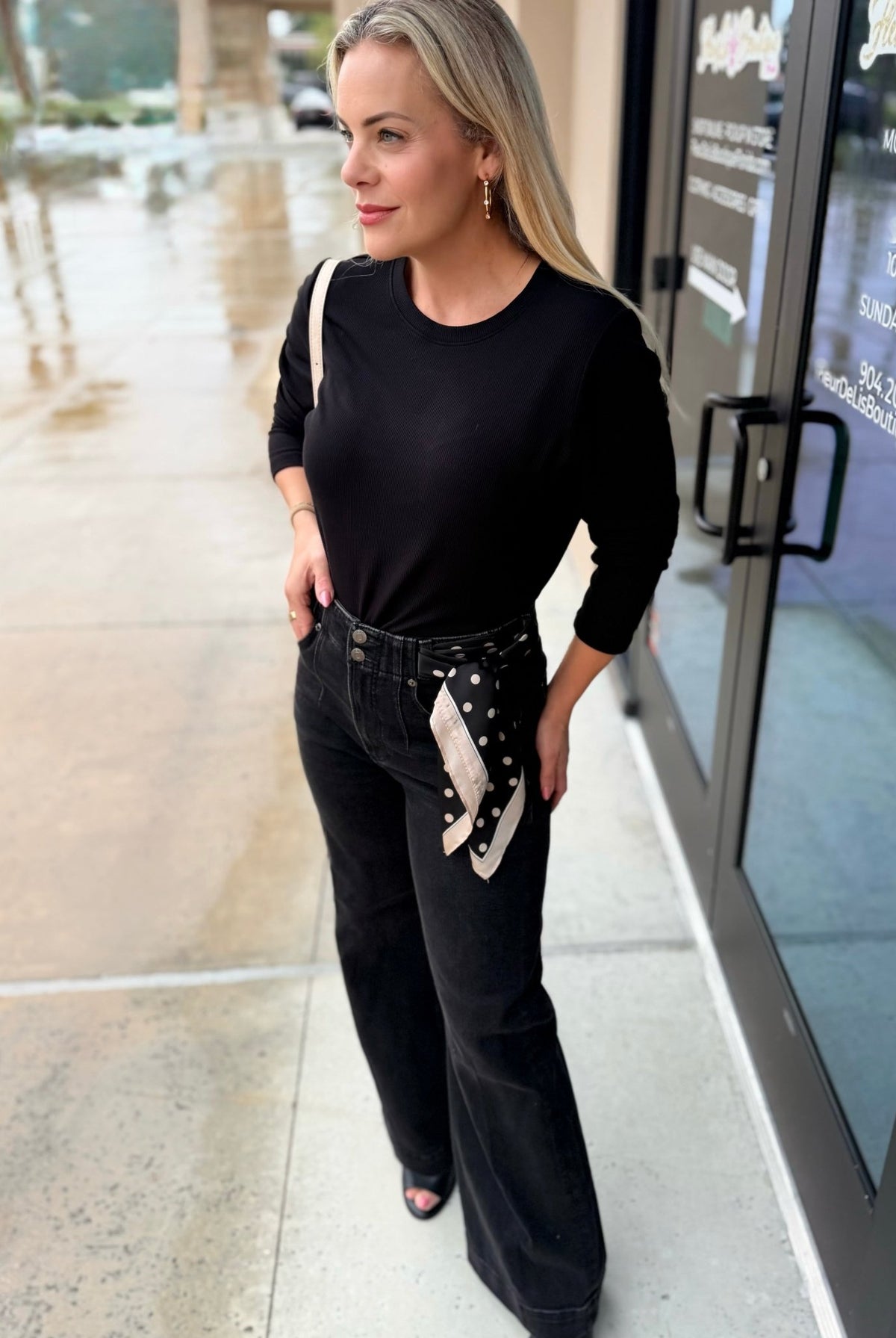 Another Love Elva Top Black - Fleur-De-Lis Boutique