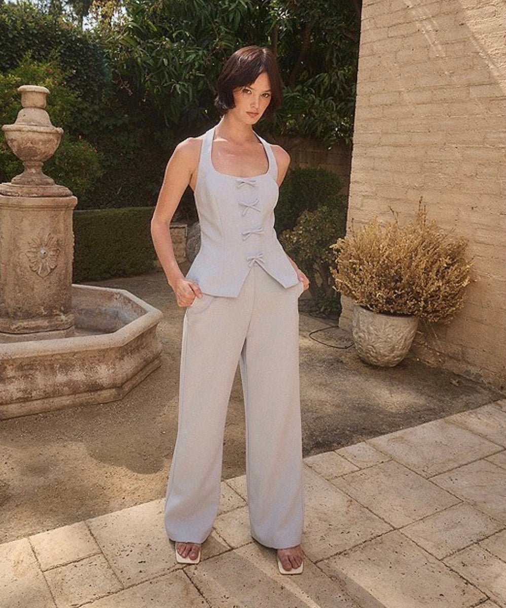 Lucy Paris Valli Trousers - Blue - Fleur - De - Lis Boutique