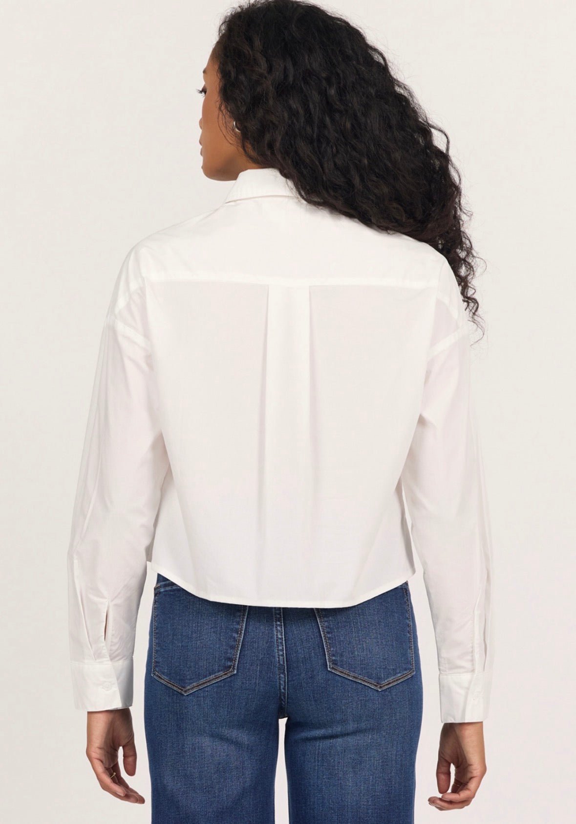 Dear John Crystal Collar Button-Down - Fleur-De-Lis Boutique
