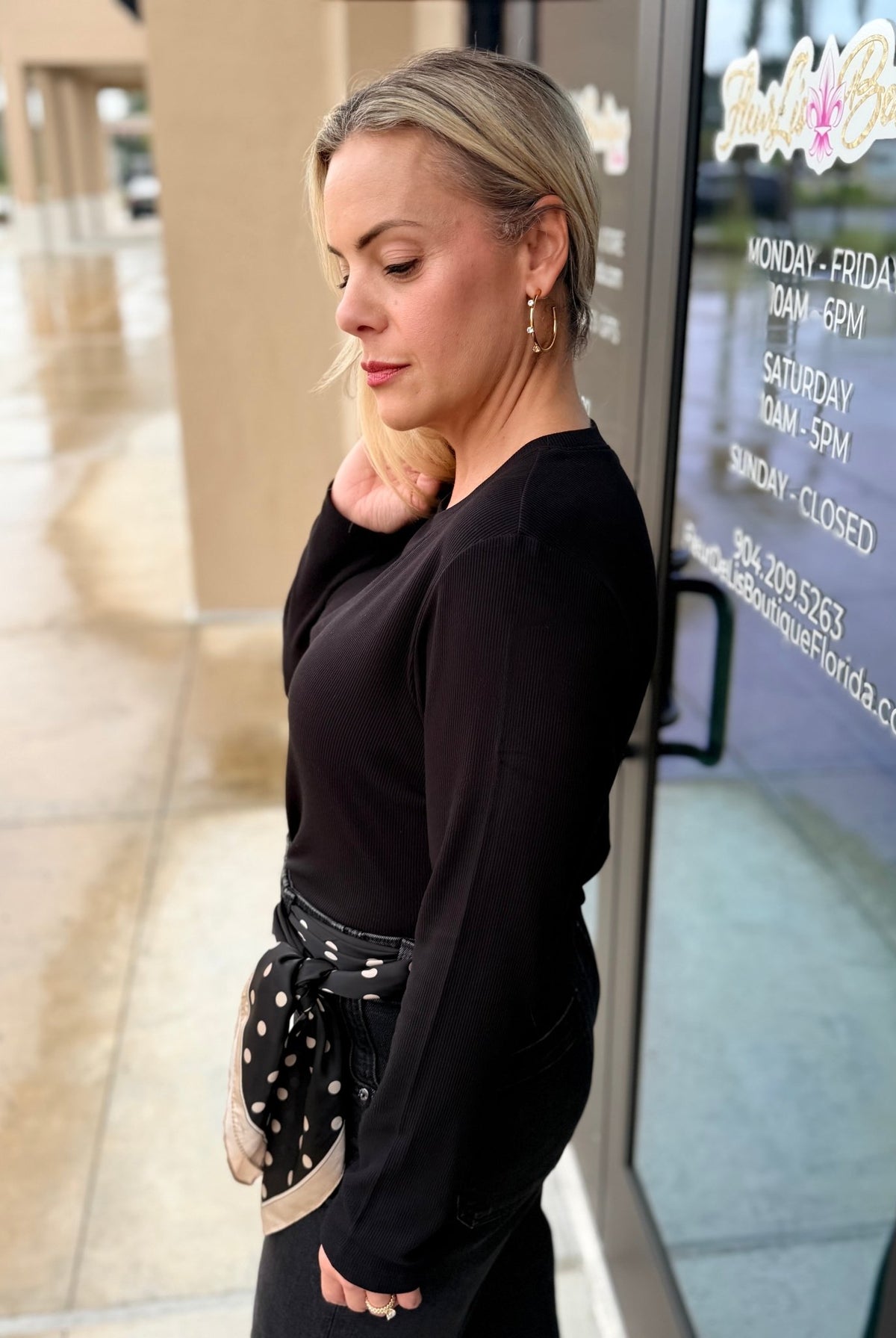 Another Love Elva Top Black - Fleur-De-Lis Boutique