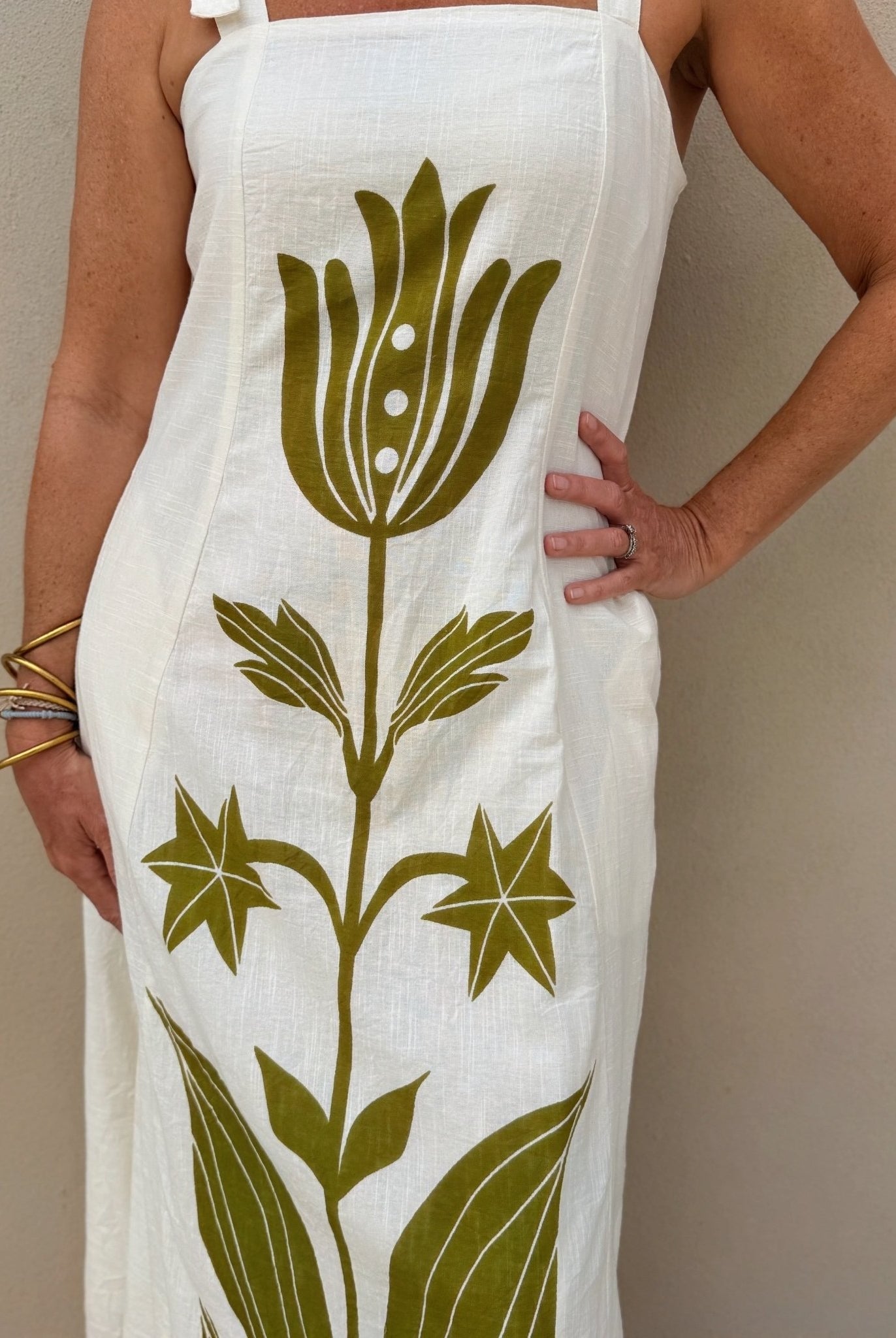 THML Ivory Tie Dress - Fleur-De-Lis Boutique