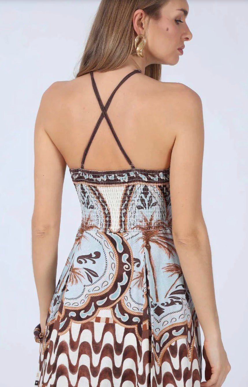 Aylaya Cecilia Halter Mini Dress - Fleur-De-Lis Boutique