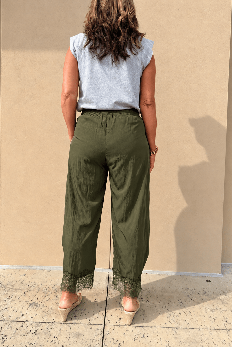Boho Lace Trim Pants - Fleur-De-Lis Boutique