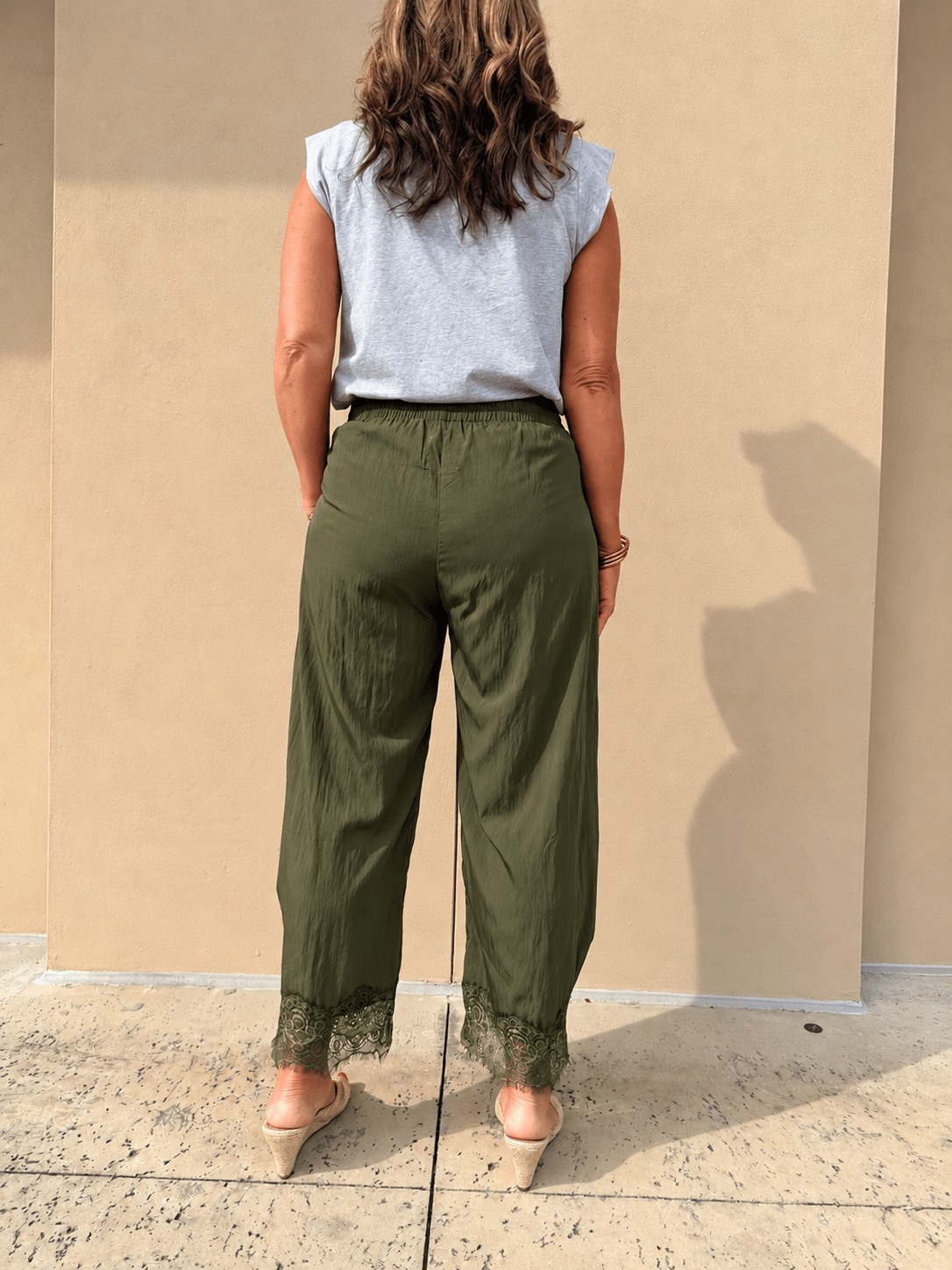 Boho Lace Trim Pants - Fleur-De-Lis Boutique