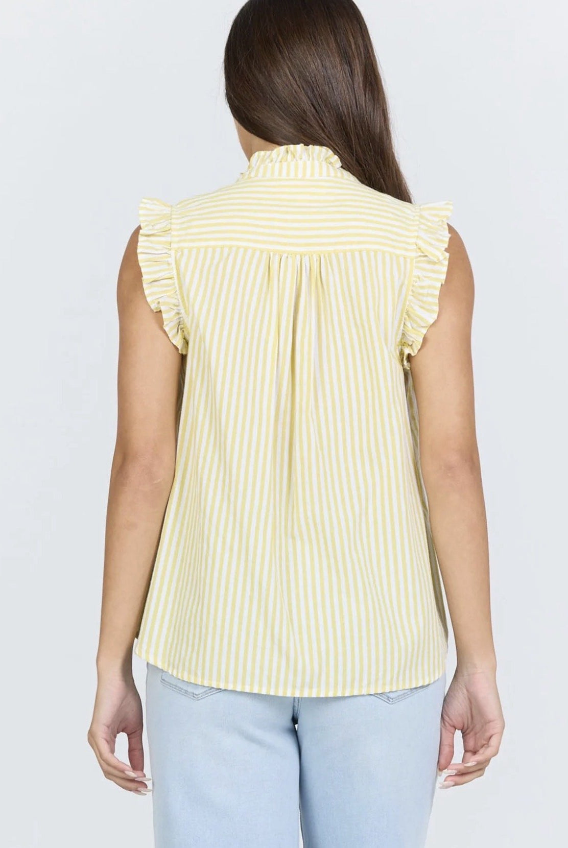 Dear John Lucia Top Lemon Stripe - Fleur - De - Lis Boutique