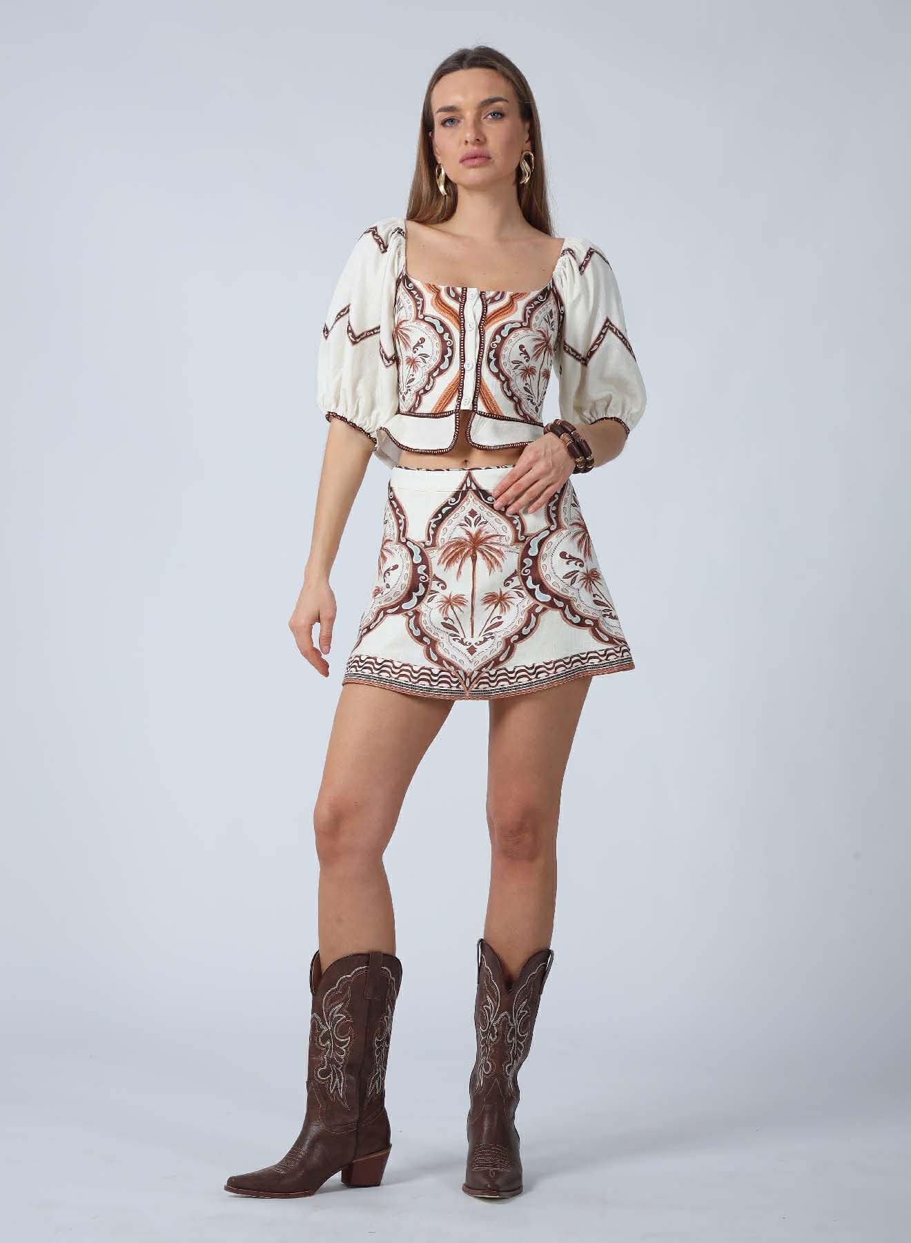 Aylaya Delilah Mini Skort - Fleur-De-Lis Boutique