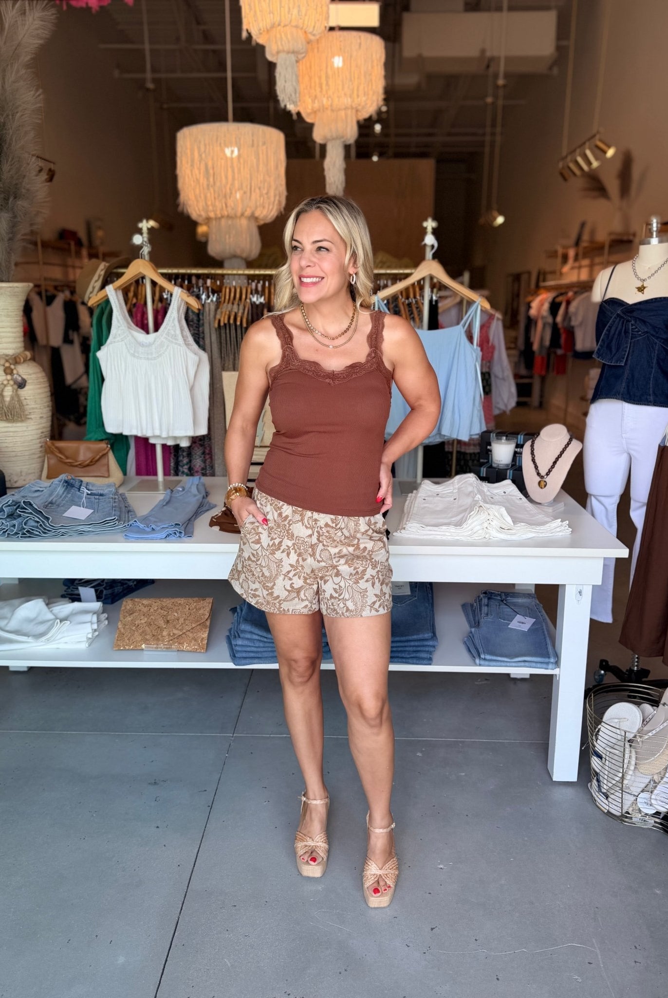 Dex Botanical Shorts - Fleur-De-Lis Boutique