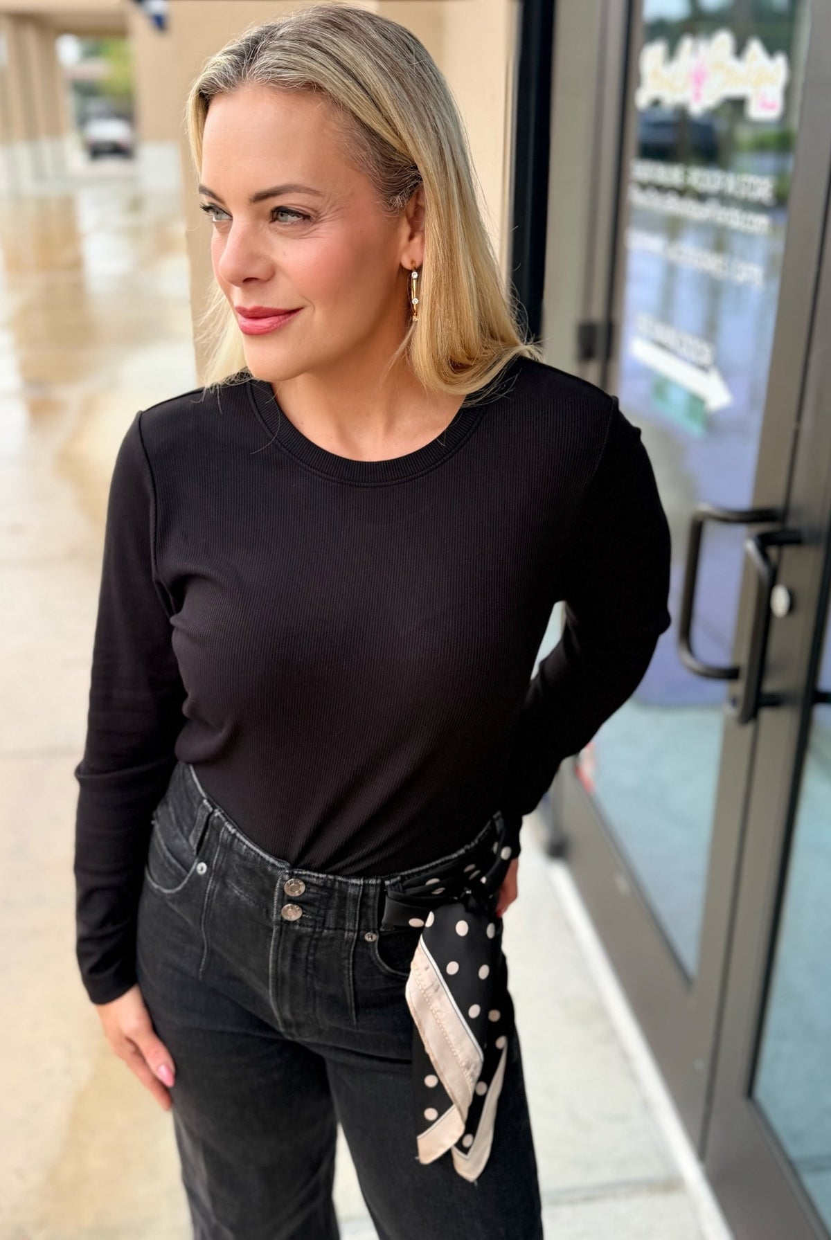 Another Love Elva Top Black - Fleur-De-Lis Boutique