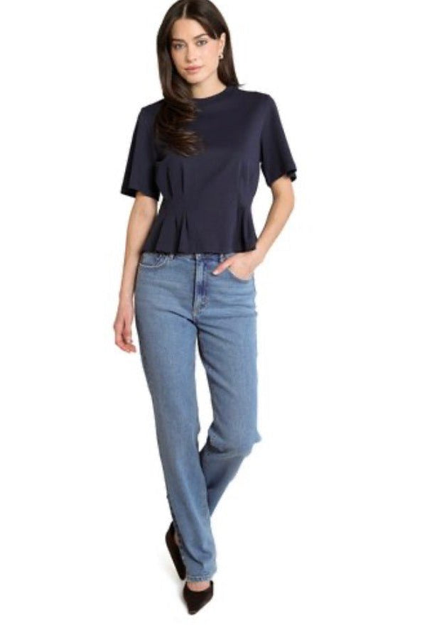 Dex Midnight Cinched Waist Tee - Fleur-De-Lis Boutique