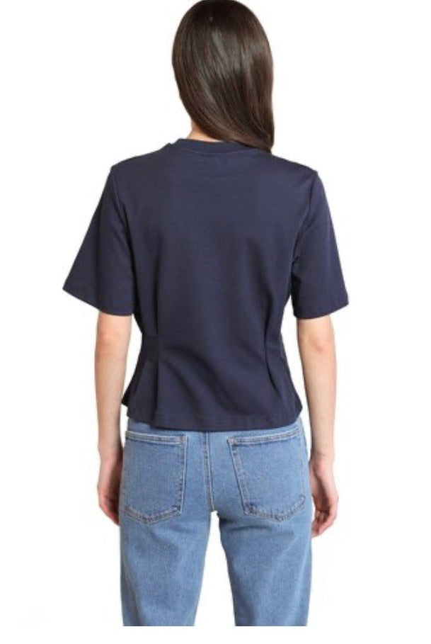 Dex Midnight Cinched Waist Tee - Fleur-De-Lis Boutique