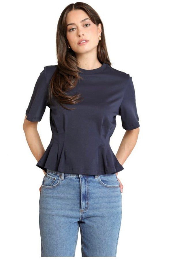 Dex Midnight Cinched Waist Tee - Fleur-De-Lis Boutique