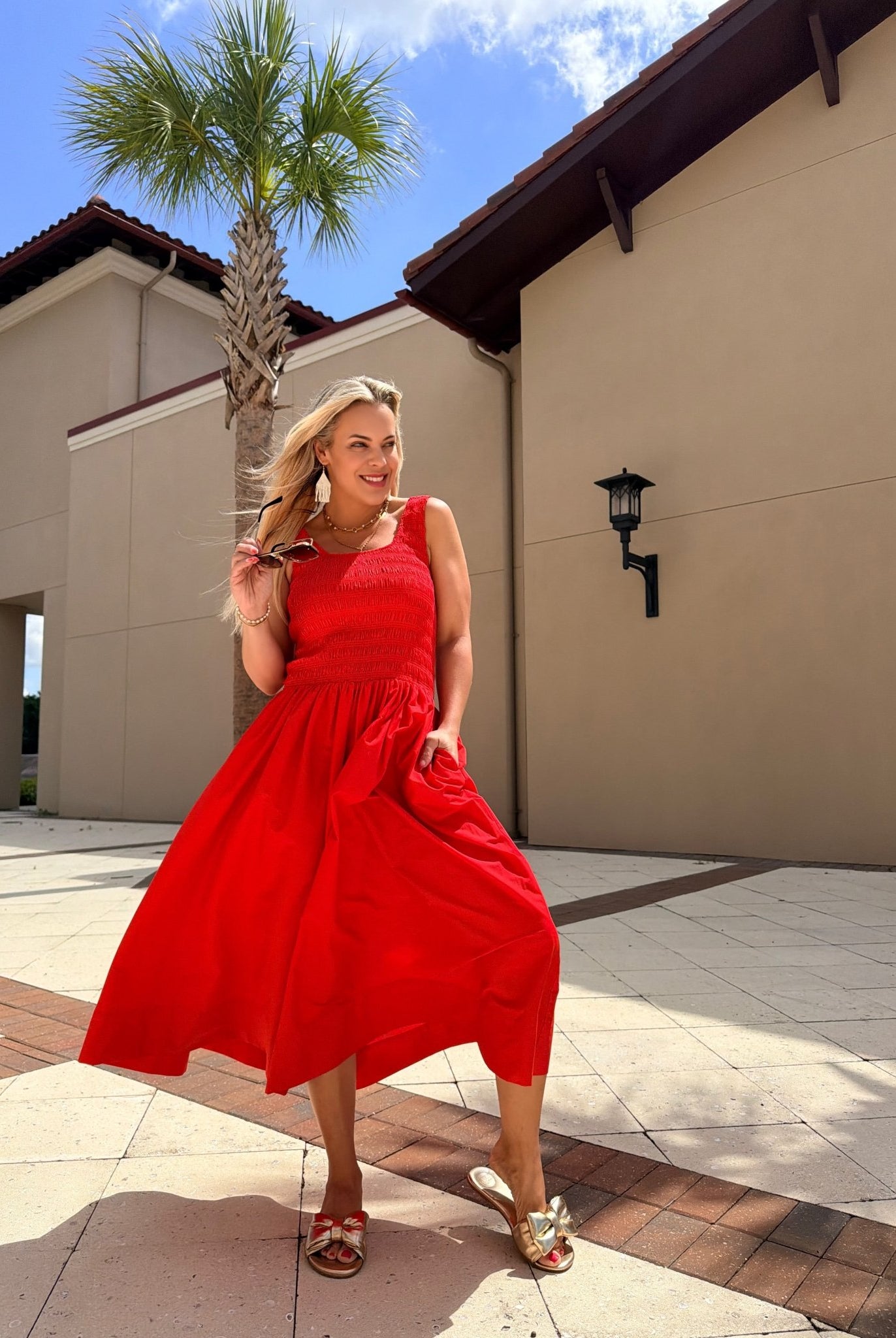 Pistola Alessia Dress Maraschino - Fleur - De - Lis Boutique
