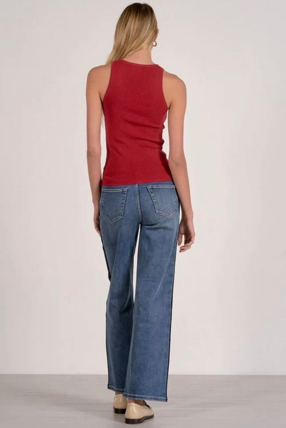 Elan Heart Tank in Red - Fleur - De - Lis Boutique