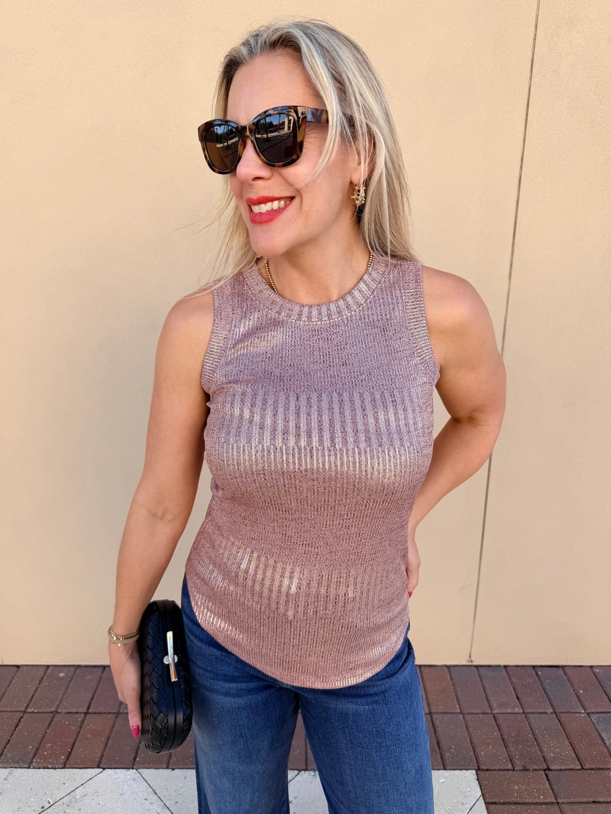 Another Love Cleo Top Rose Gold - Fleur-De-Lis Boutique