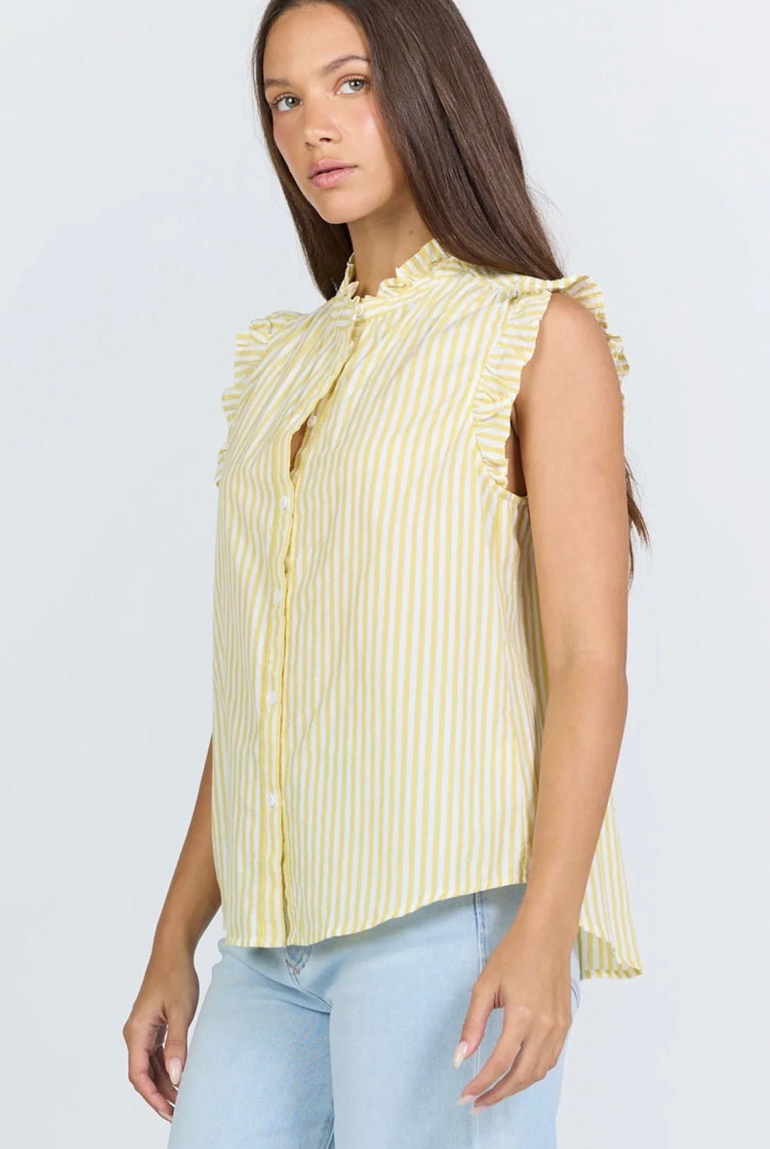 Dear John Lucia Top Lemon Stripe - Fleur - De - Lis Boutique
