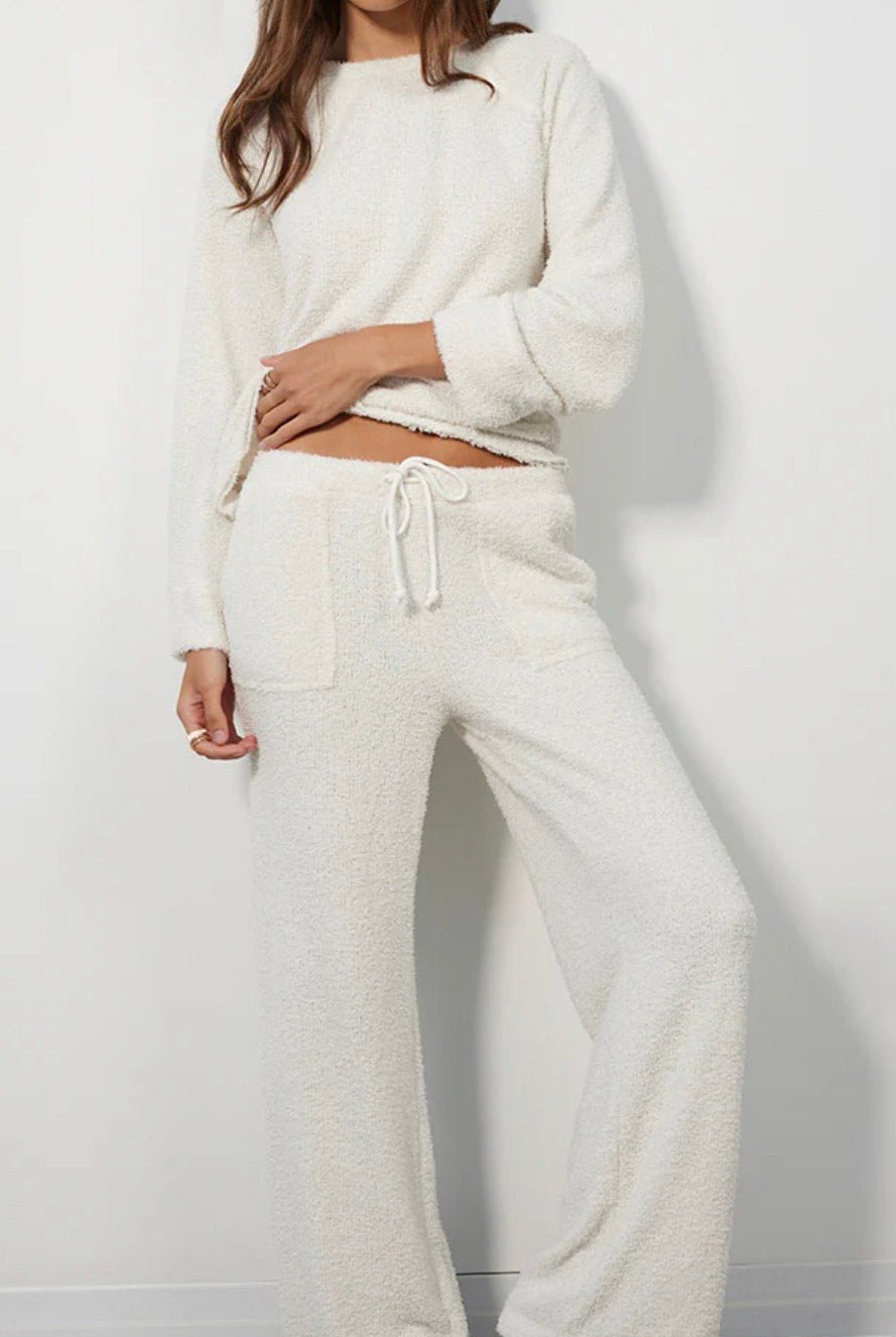 Bobi Los Angeles Wide Leg Boucle Pant - Fleur - De - Lis Boutique