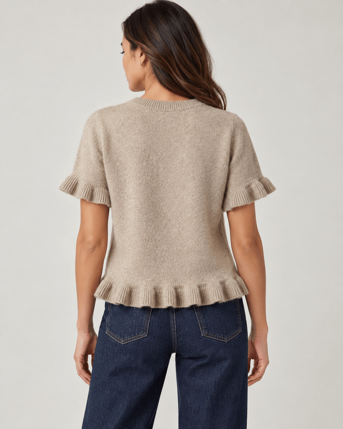 The Montclair Ruffle Sweater - Fleur-De-Lis Boutique
